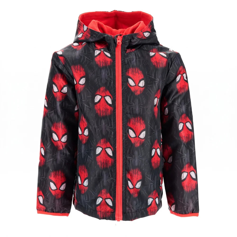 Regenjacke MARVEL Spiderman Kinder Herbstjacke Jungen Jacke mit Kapuze - WS-Trend.de