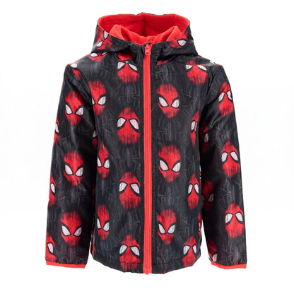 Regenjacke MARVEL Spiderman Kinder Herbstjacke Jungen Jacke mit Kapuze - WS-Trend.de