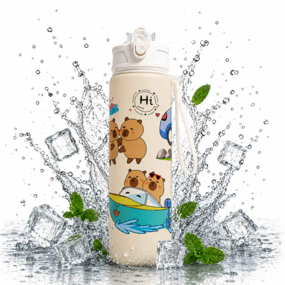 Capibara Capybara Sportflasche Wasserflasche Trinkflasche Flasche 800 ml - WS-Trend.de