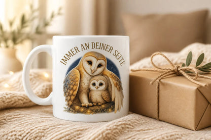 Immer an deiner Seite Tasse 325 ml Keramik Tiermotiv Geschenkidee Bunt - WS-Trend.de