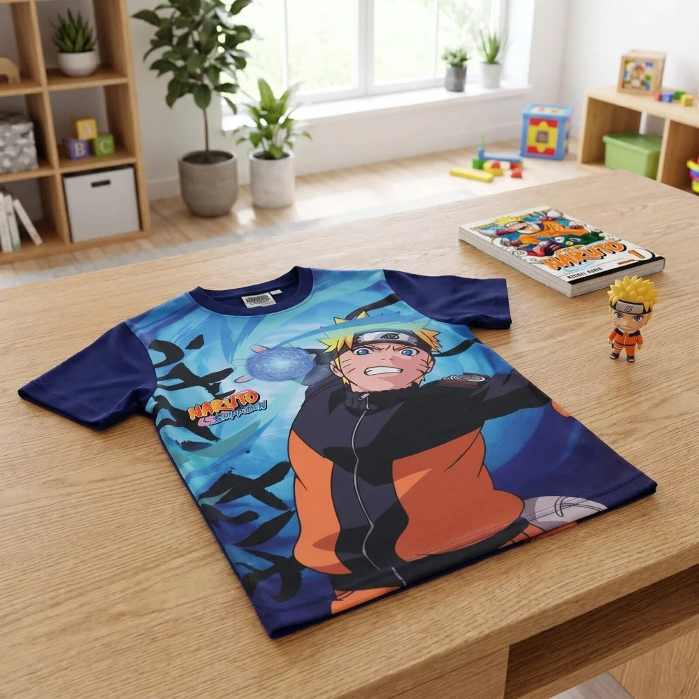 Anime Naruto Shippuden T-Shirt Kurzarm Kinder Jungen Shirt Gr.116 - WS-Trend.de