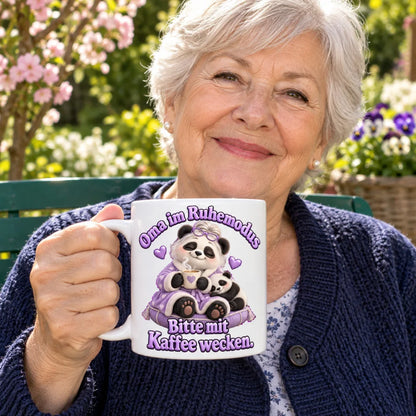 WS-Trend Pandaoma Tasse Keramik 330 ml Geschenk für Oma zum Geburtstag - WS-Trend.de