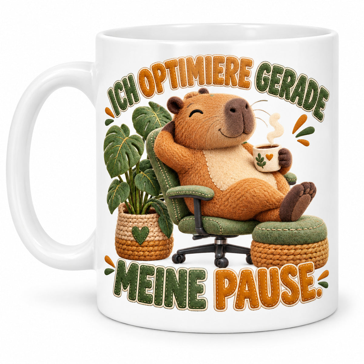 Büro Tasse Keramik 330 ml lustiger Spruch Geschenk Kollegen Homeoffice