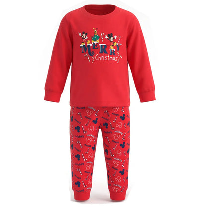 Disney Mickey Maus X-Mas Baby langarm Pyjama Schlafanzug Shirt Hose - WS-Trend.de
