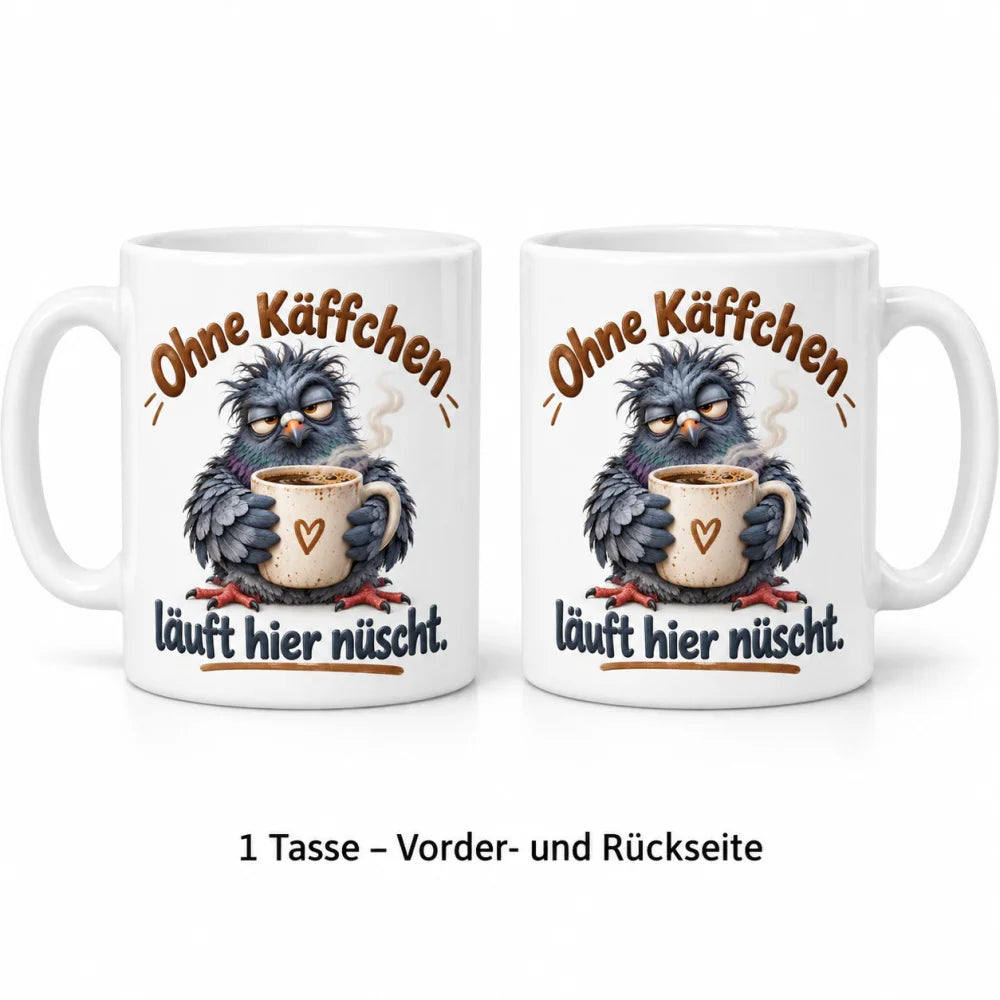 WS-Trend Kaffee Taube Kaffeetasse mit Spruch Keramik 330 ml Motivtasse - WS-Trend.de