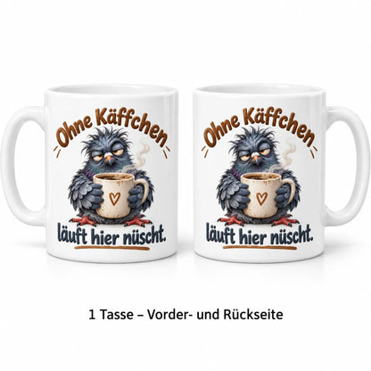 WS-Trend Kaffee Taube Kaffeetasse mit Spruch Keramik 330 ml Motivtasse - WS-Trend.de