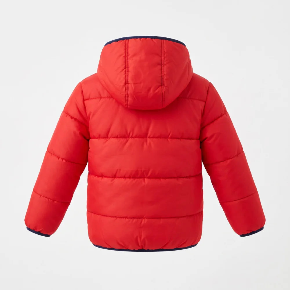 Marvel Spiderman Kinder Winterjacke Jungen Jacke mit Kapuze Gr. 98 bis 128 - WS-Trend.de