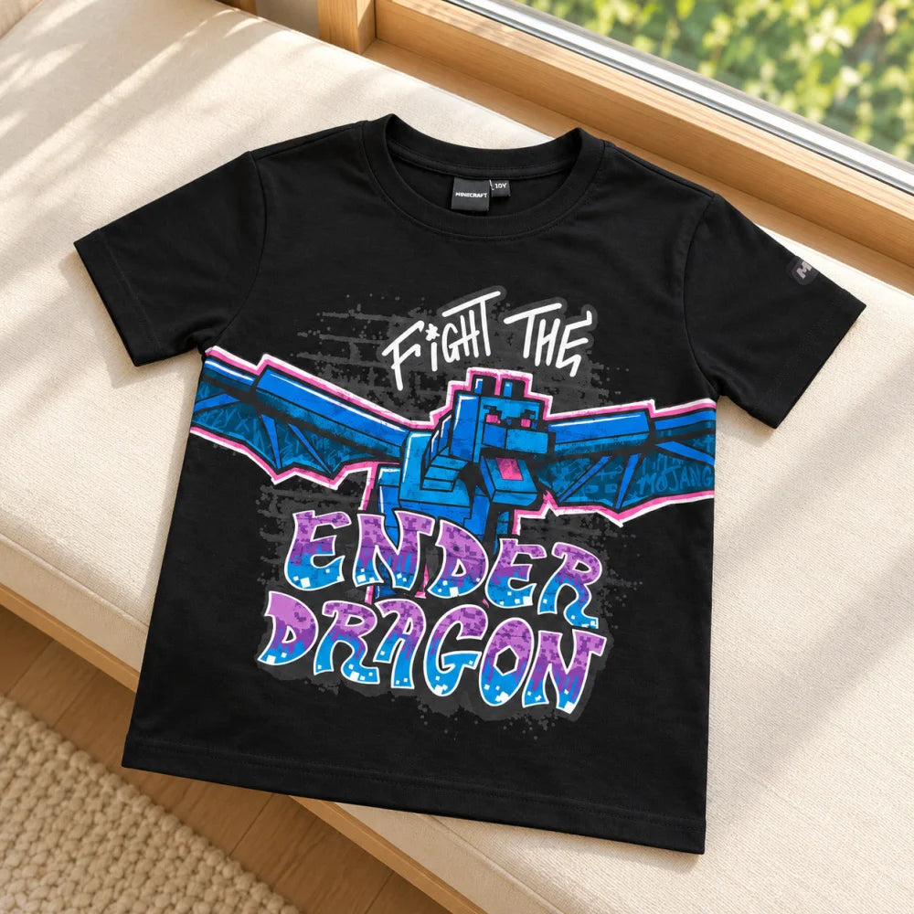 Minecraft Enderdrache T-Shirt schwarz - WS-Trend.de