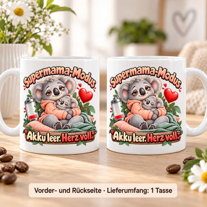 WS-Trend Koalamama Kaffeetasse Keramik 330 ml Mama Geschenk mit Spruch - WS-Trend.de