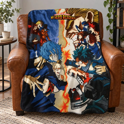 My Hero Academia Kinder Fleecedecke leichte Kuscheldecke 100x140 cm - WS-Trend.de