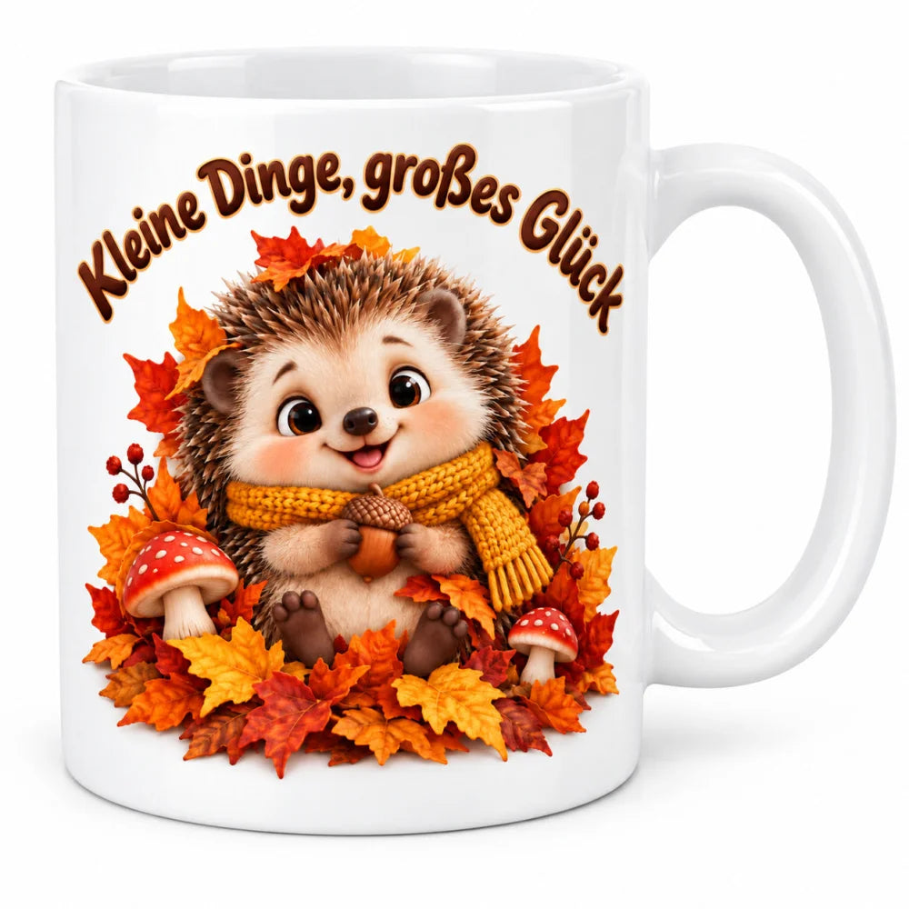 WS-Trend Herbst Tasse Igel mit Spruch Keramik 330 ml - WS-Trend.de