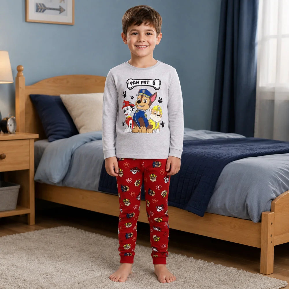 Schlafanzug PAW PATROL Kinder Jungen Pyjama Nachtwäsche Gr. 98,128 - WS-Trend.de