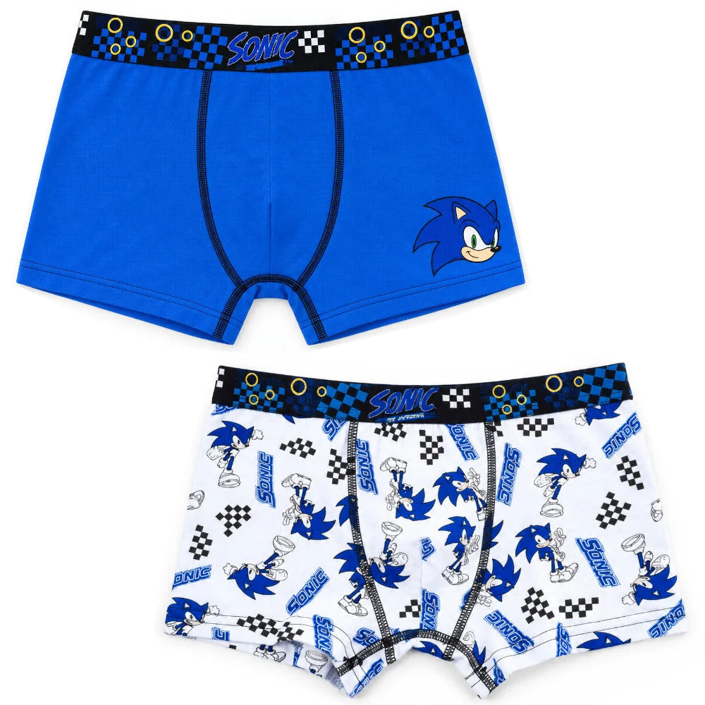 Sonic the Hedgehog Jungen Boxershorts Unterhose 2er Pack Gr. 98-128 - WS-Trend.de