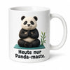 Yoga-Panda Kaffeetasse - Geschenkidee mit Spruch - beidseitig bedruckt