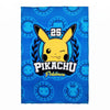 Pokémon Pikachu Kinder-Kuscheldecke, Polarfleece Blau, 100 × 140 cm