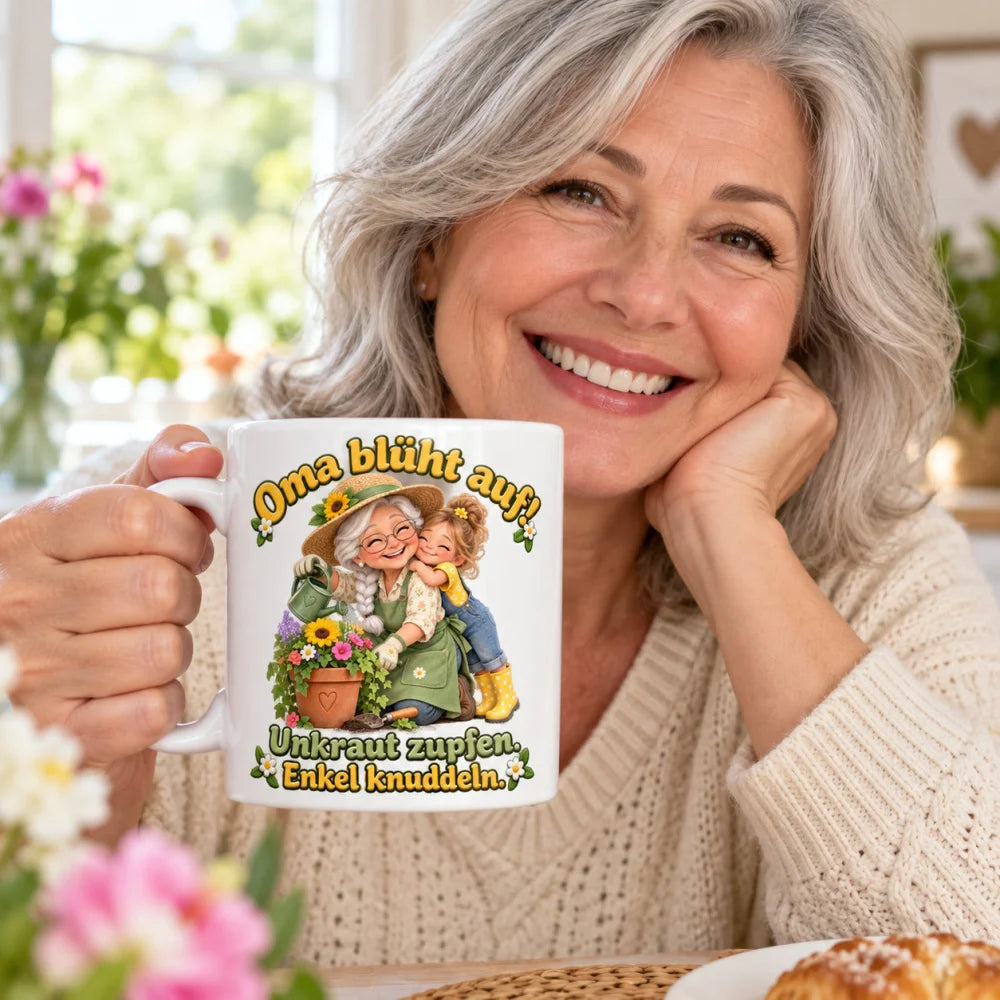 WS-Trend Gartenoma Kaffeetasse 330 ml Oma Geschenk mit lustigem Spruch - WS-Trend.de