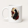 Halloween Tasse Schwarze Katze 325 ml Keramik Gothic Geschenk