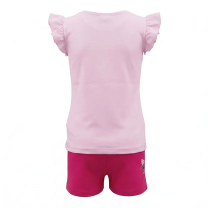 LOL Surprise Kinder kurzarm Schlafanzug Pyjama 98 bis 122 Baumwolle Grün Rosa - WS-Trend.de