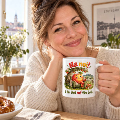 WS-Trend Streuobst Apfel Tasse Schwaben Spruch Keramik 330 ml Geschenk - WS-Trend.de