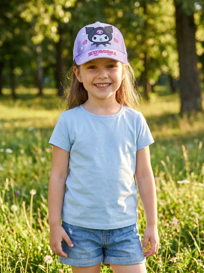 Hello Kitty Kuromi Kinder Basecap Baseball Kappe und Sonnenbrille Gr. 52-54 - WS-Trend.de