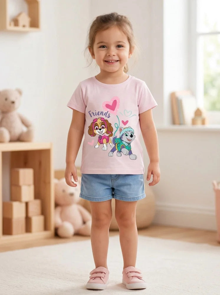Paw Patrol Skye Everest Kinder Baby T-Shirt Kurzarm Gr.128 100% Baumwolle - WS-Trend.de
