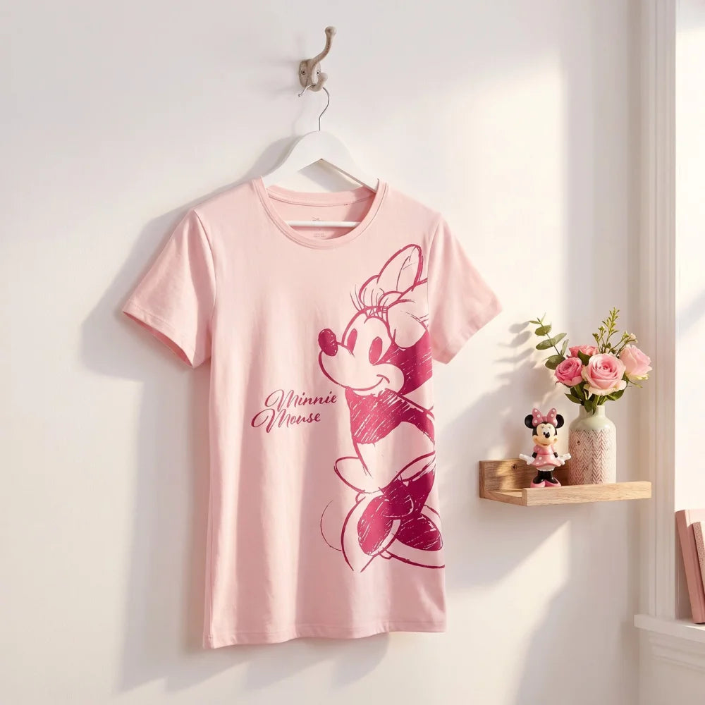 Disney Minnie Maus Damen kurzarm Schlafshirt Nachthemd XS - WS-Trend.de