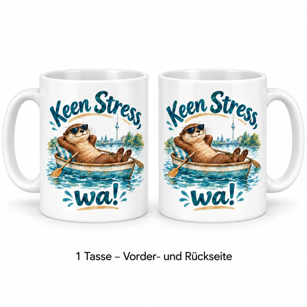 WS-Trend Spree Otter Tasse lustiger Spruch Keramik 330 ml Geschenkidee - WS-Trend.de