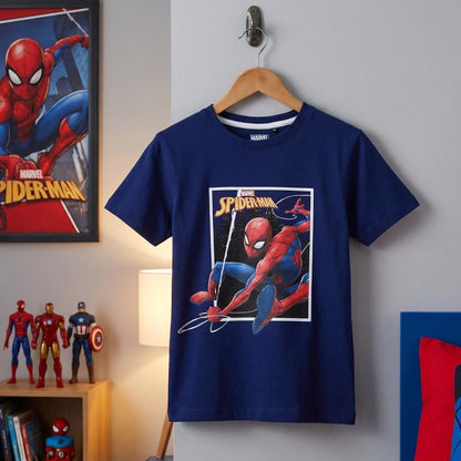 Marvel Spiderman T-Shirt kurzarm Kinder Jungen Shirt Gr. 98 Baumwolle - WS-Trend.de