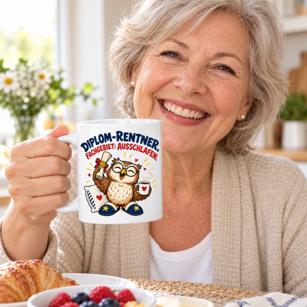 WS-Trend Rente Tasse Keramik 330 ml Spruch Geschenk 10 Motive zur Wahl - WS-Trend.de