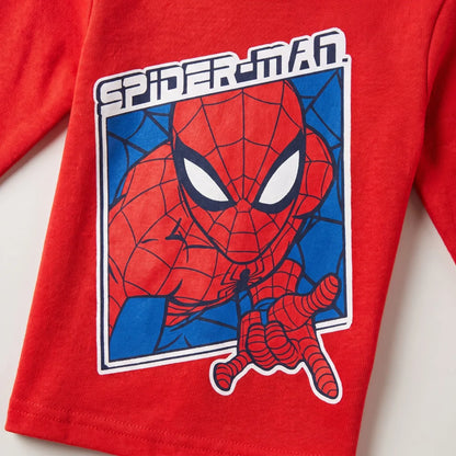Marvel Spiderman Kinder Coral Schlafanzug Pyjama Pulli Hose Gr. 98-128 - WS-Trend.de