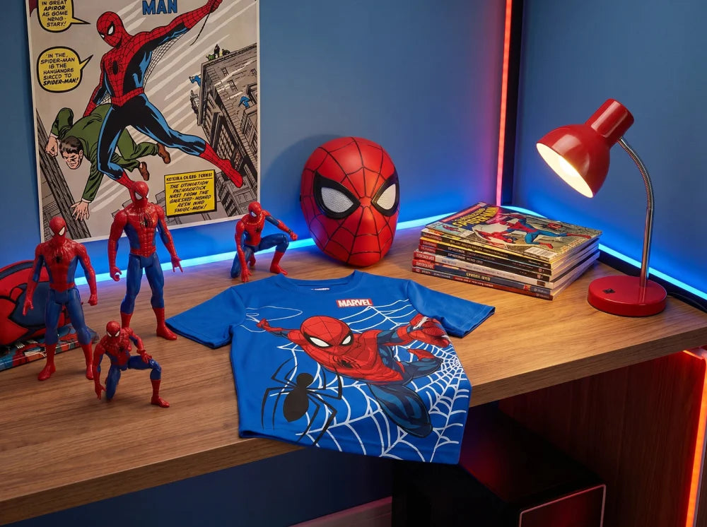 Marvel Spiderman Kinder Jungen T-Shirt Kurzarm Shirt Gr. 98 bis 128 Baumwolle - WS-Trend.de