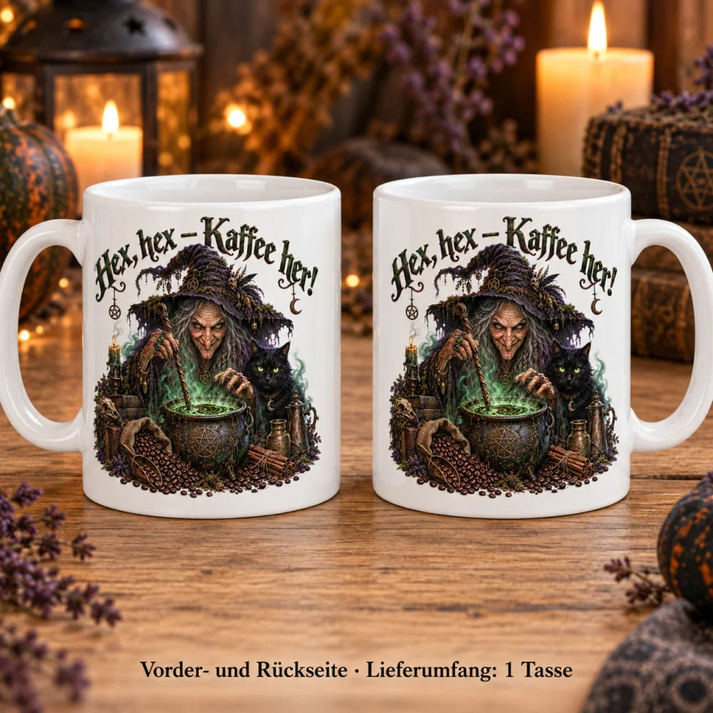 WS-Trend Hexenkessel Horror Tasse Keramik 330 ml Geschenk zu Halloween - WS-Trend.de