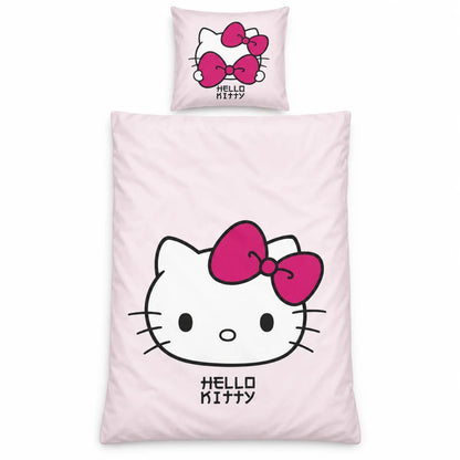 Hello Kitty Wendebettwäsche rosa 135-140x200 + 65x65 cm - WS-Trend.de