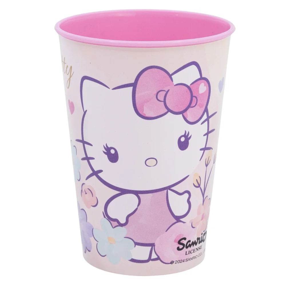 Hello Kitty Kinder Geschirr-Set 3 teilig Becher (260 ml) Teller Schüssel - WS-Trend.de