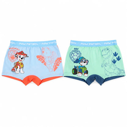 Paw Patrol Dino Film Jungen Boxershorts Unterhose 2er Pack Gr. 98-128 - WS-Trend.de
