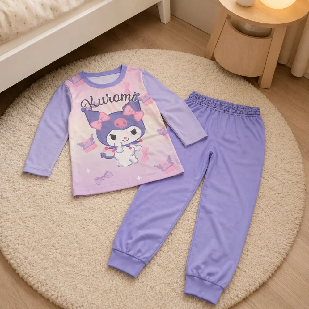 Hello Kitty Kinder Mädchen Schlafanzug Pyjama Shirt Hose Gr. 98-140 Baumwolle - WS-Trend.de