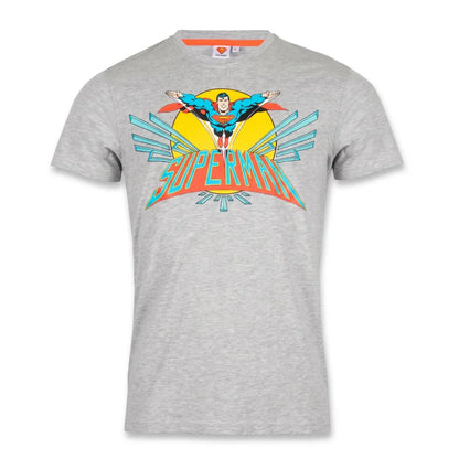 DC Comics Superman Herren kurzarm T-Shirt Shirt Grau S-XXL - WS-Trend.de
