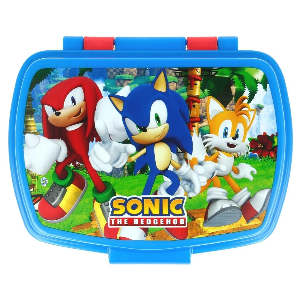 Sonic the Hedgehog 2-teiliges Lunch Set – Brotdose und Trinkbecher mit Halm - WS-Trend.de