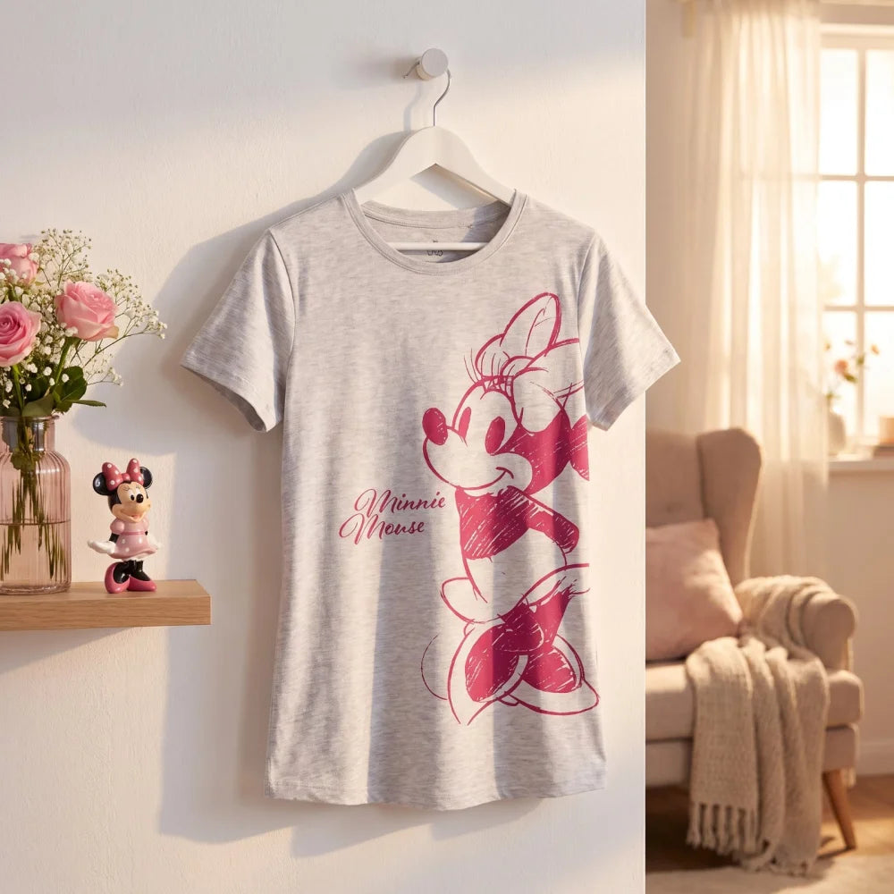 Disney Minnie Maus Damen kurzarm Schlafshirt Nachthemd XS - WS-Trend.de