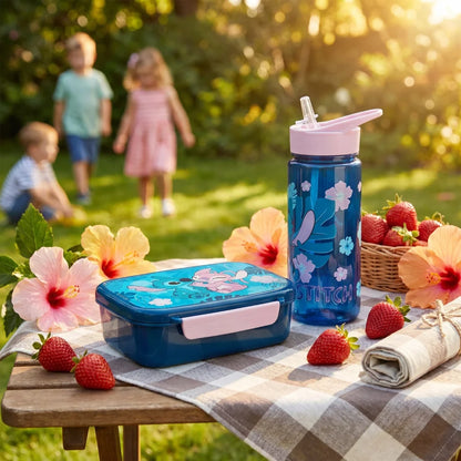 Disney Lilo und Stitch 2 tlg. Set Brotdose plus Trinkflasche 500 ml - WS-Trend.de