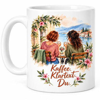 Beste Freundin Tasse mit Spruch – Aquarell Geschenk aus Keramik 330 ml - WS-Trend.de