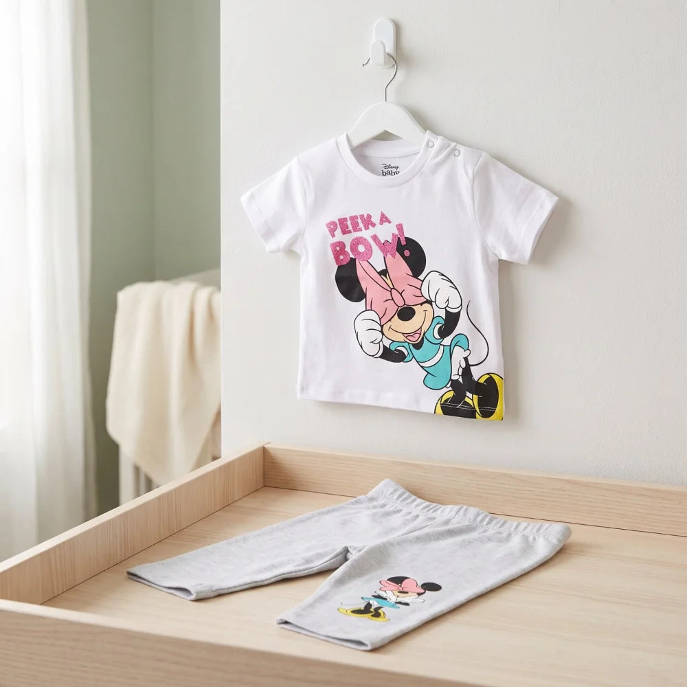 Disney Minnie Maus Baby Mädchen Sommerset Shorts plus T-Shirt Gr.62-68 - WS-Trend.de