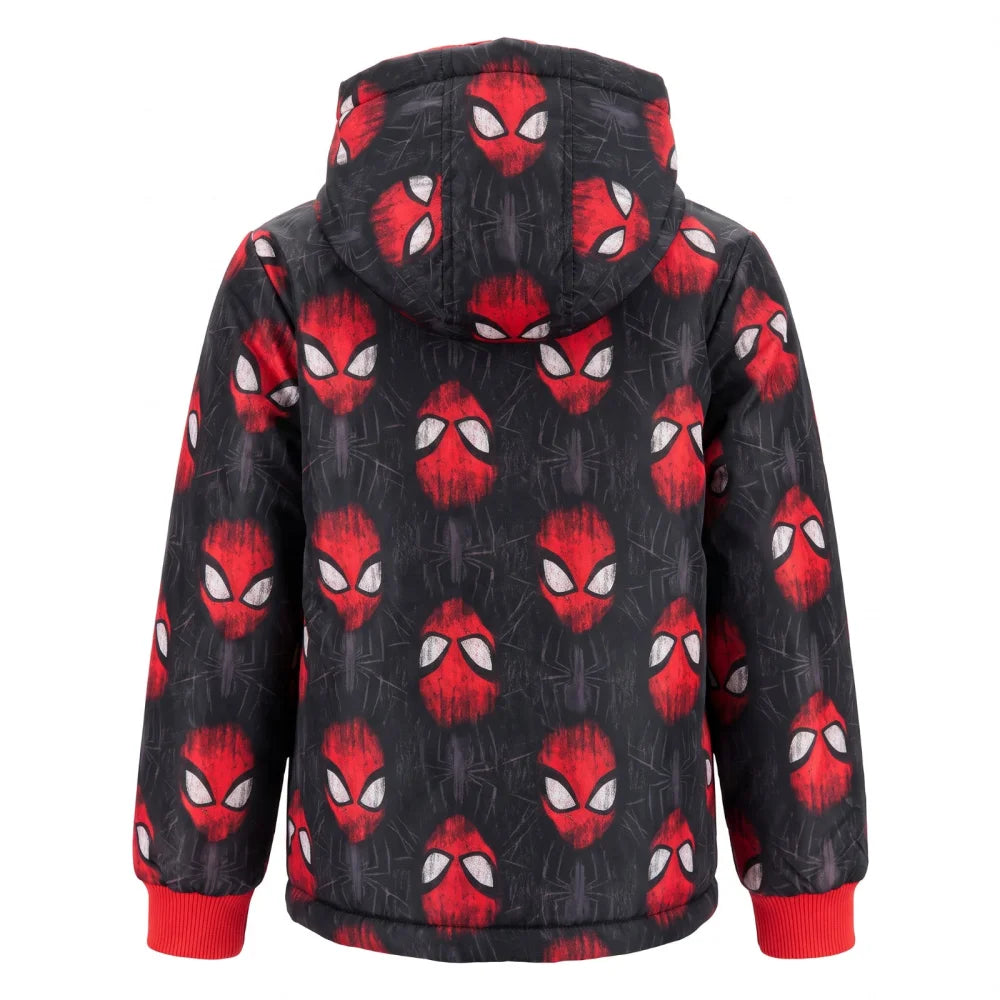 Regenjacke MARVEL Spiderman Kinder Herbstjacke Jungen Jacke mit Kapuze - WS-Trend.de