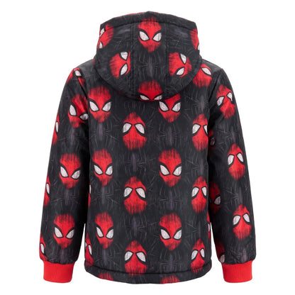 Regenjacke MARVEL Spiderman Kinder Herbstjacke Jungen Jacke mit Kapuze - WS-Trend.de