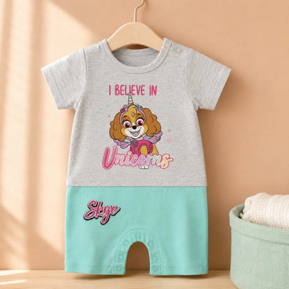 Paw Patrol Mädchen Baby Kurzarm Body Strampler Schlafanzug Gr. 62 bis 86 Skye - WS-Trend.de