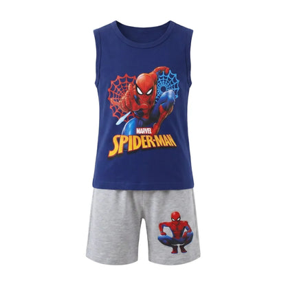 Marvel Spiderman Kinder kurz Pyjama Schlafanzug Shirt Shorts Gr. 98 bis 128 - WS-Trend.de