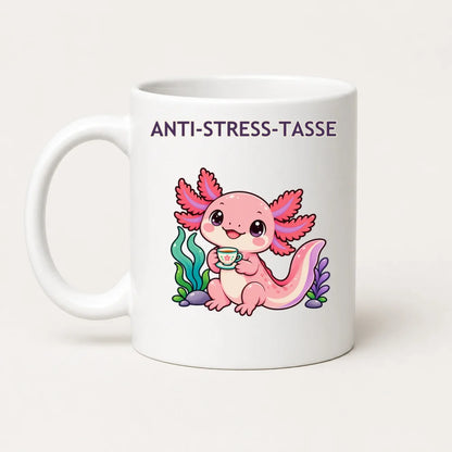 Anti-Stress-Tasse Axolotl – Kawaii Keramikbecher 325 ml - WS-Trend.de