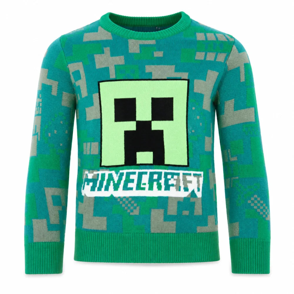 Sweater Minecraft Gamer Creeper Kinder Jungen Pulli Pullover - WS-Trend.de