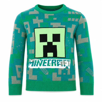 Sweater Minecraft Gamer Creeper Kinder Jungen Pulli Pullover - WS-Trend.de