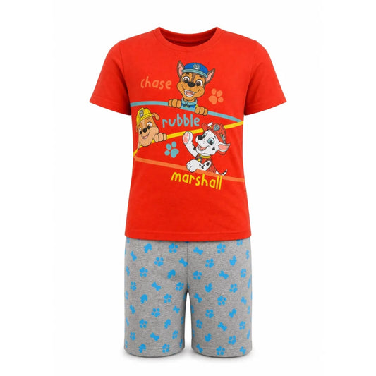 Paw Patrol Chase Kinder Jungen Schlafanzug Pyjama kurz Nachtwäsche 98-128 - WS-Trend.de
